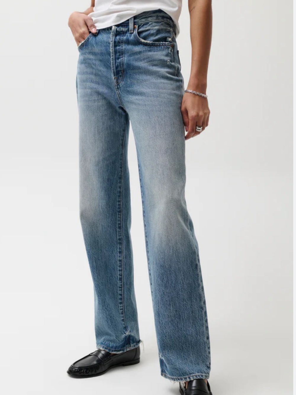 PISTOLA HIGH RISE SLIM STRAIGHT JEAN